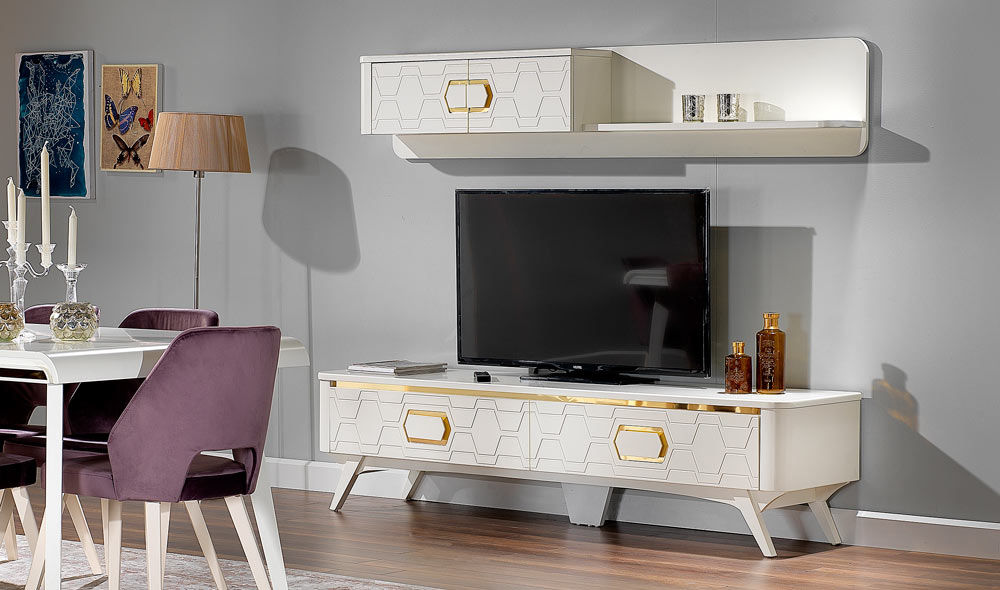 Tv Üniteleri, CaddeYıldız furniture CaddeYıldız furniture Nowoczesna jadalnia Akcesoria i dekoracje