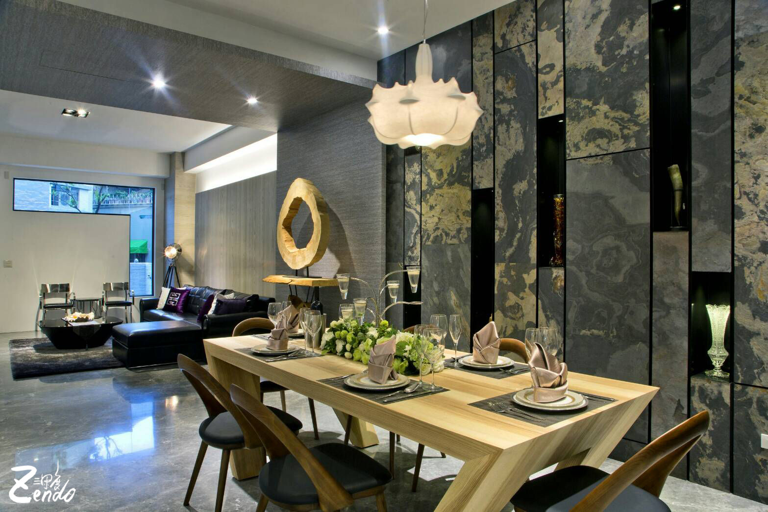 中山朕之道, Zendo 深度空間設計 Zendo 深度空間設計 Modern dining room
