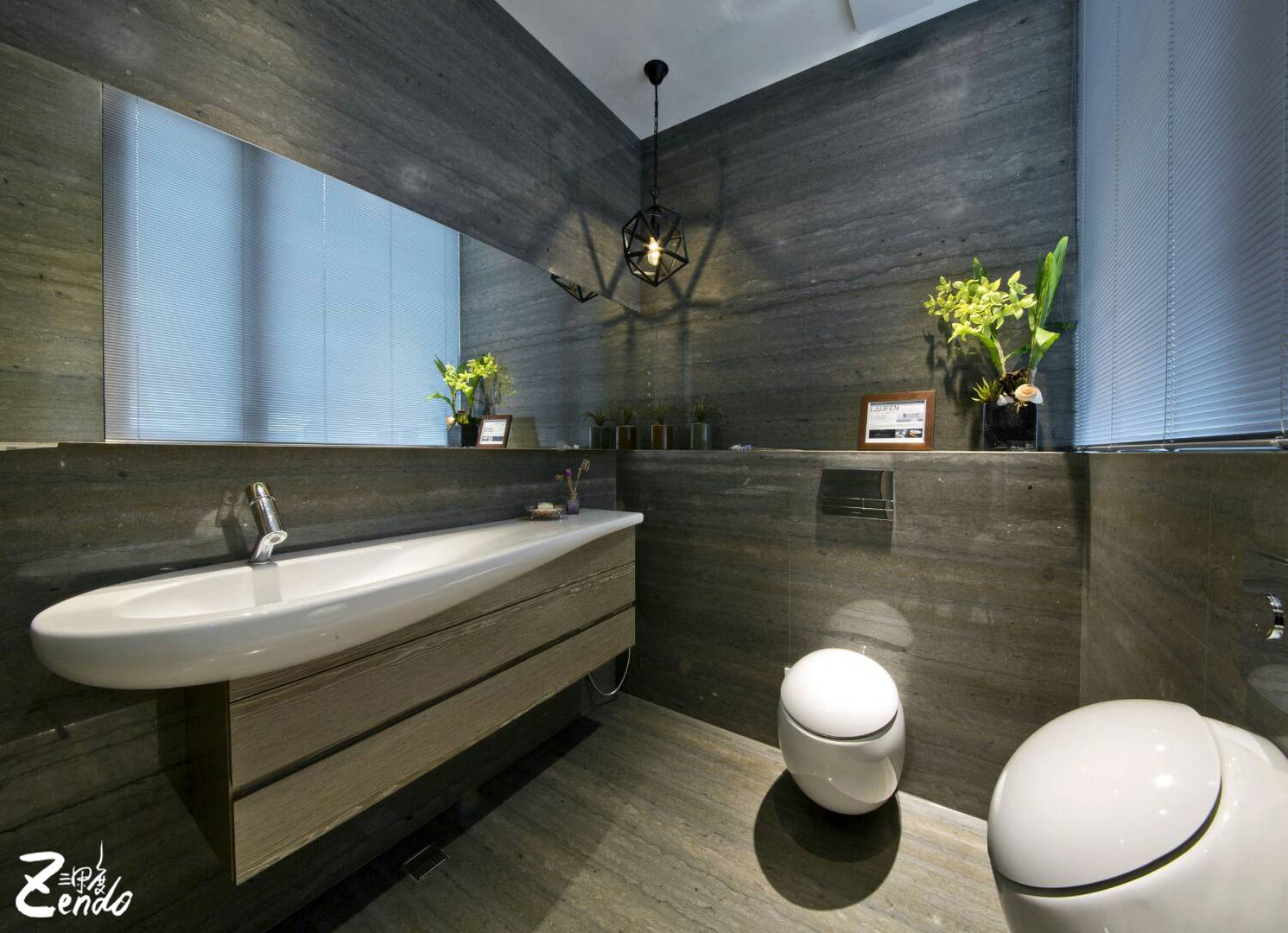 中山朕之道, Zendo 深度空間設計 Zendo 深度空間設計 Ванная комната в стиле модерн