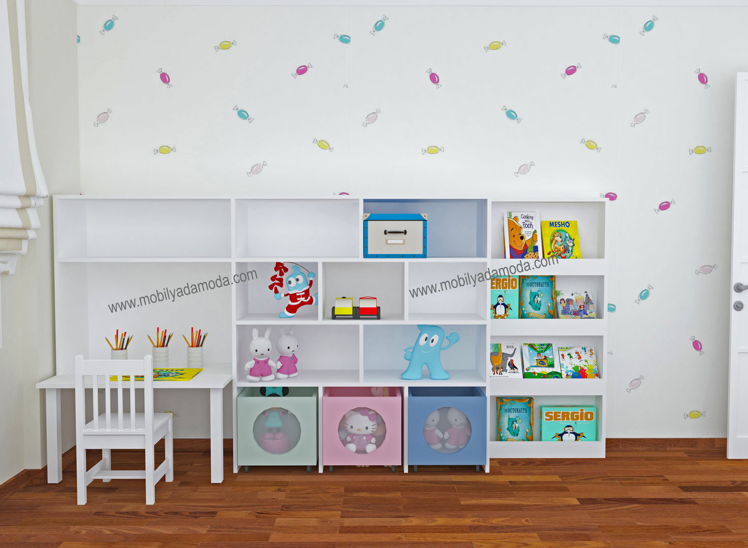 Montessori Bebek Çocuk Odaları, MOBİLYADA MODA MOBİLYADA MODA Modern Kid's Room Wood Wood effect