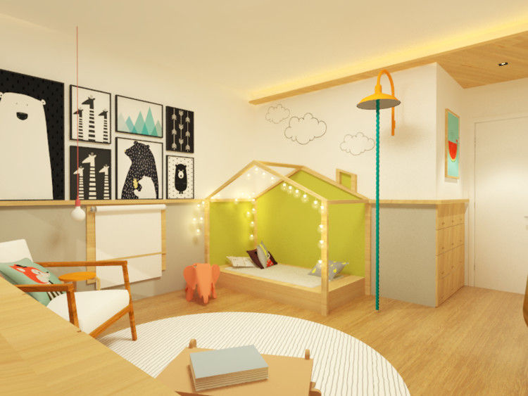 COBERTURA BD, Macro Arquitetos Macro Arquitetos Dormitorios infantiles de estilo moderno