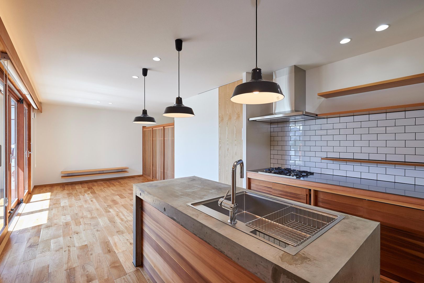 HouseK1, 一級建築士事務所 ima建築設計室 一級建築士事務所 ima建築設計室 Kitchen Concrete