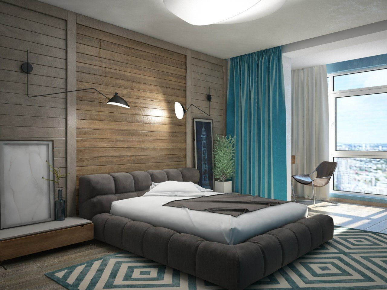 homify Industrial style bedroom