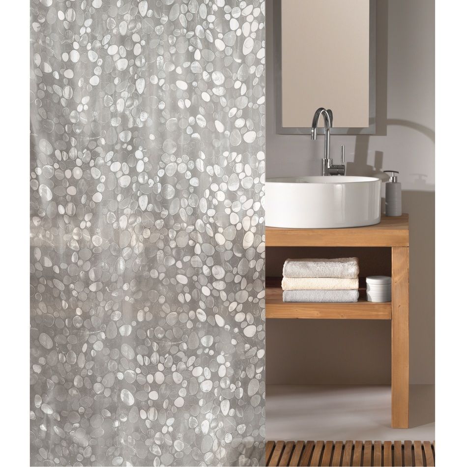 Cristal Clear Shower Curtain King of Cotton Baños de estilo moderno Textiles y accesorios