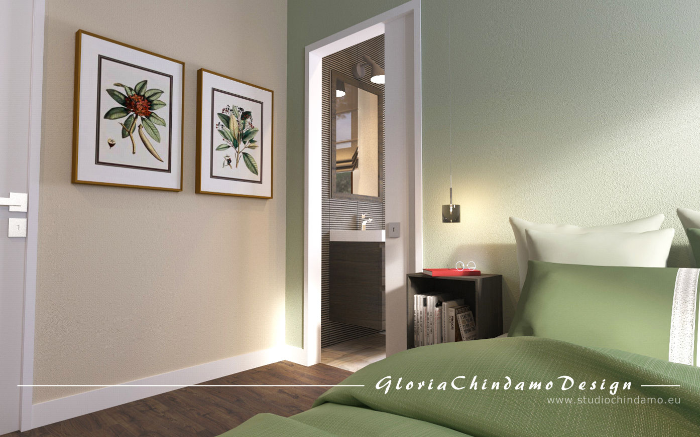 Appartamento, Gloria Chindamo Ingegnere Architetto Gloria Chindamo Ingegnere Architetto Modern style bedroom