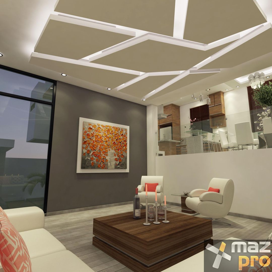CASA J / T, Mazpro Arquitectura Mazpro Arquitectura Modern living room
