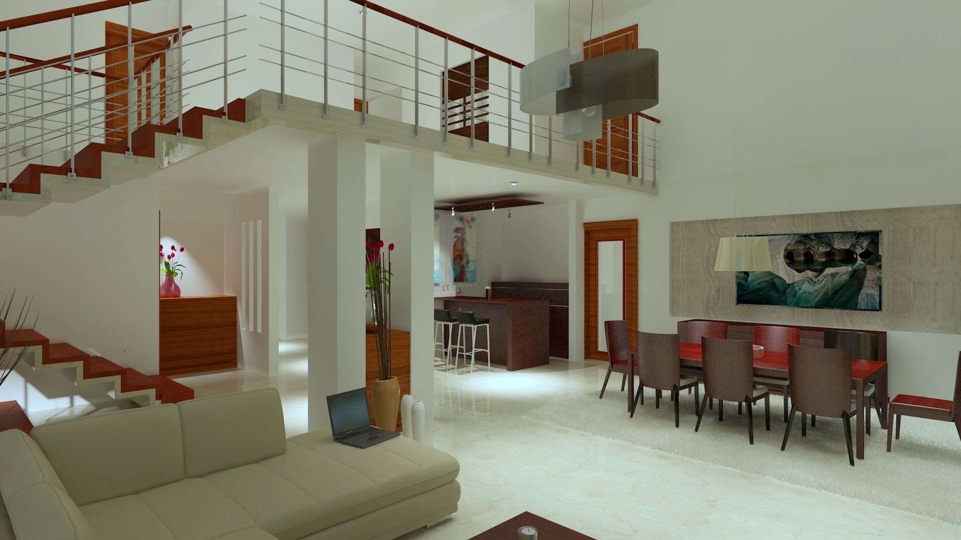 Renders Interiores, CouturierStudio CouturierStudio Phòng ăn phong cách hiện đại