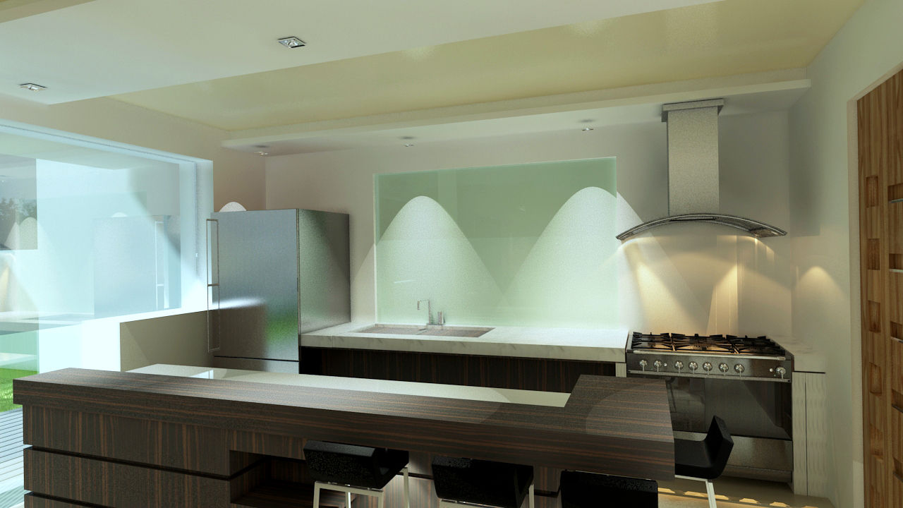 Renders Interiores, CouturierStudio CouturierStudio Modern style kitchen