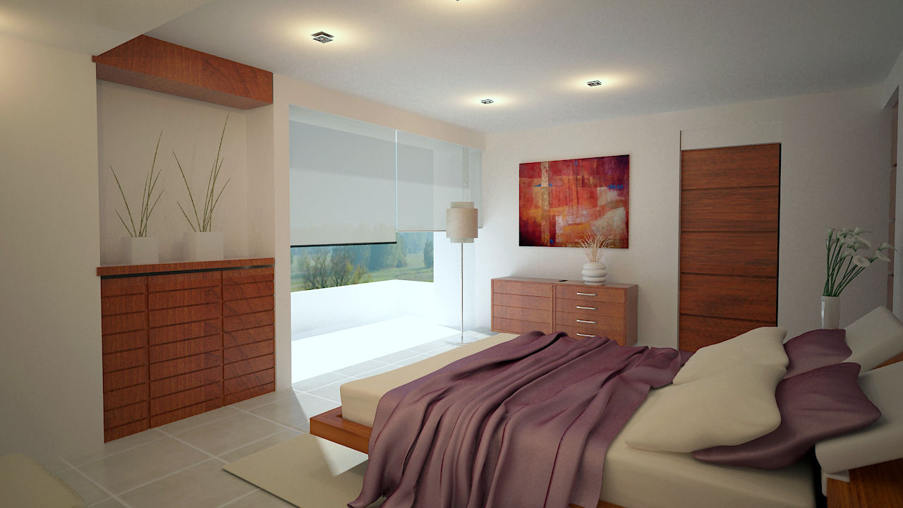 Renders Interiores, CouturierStudio CouturierStudio Modern style bedroom