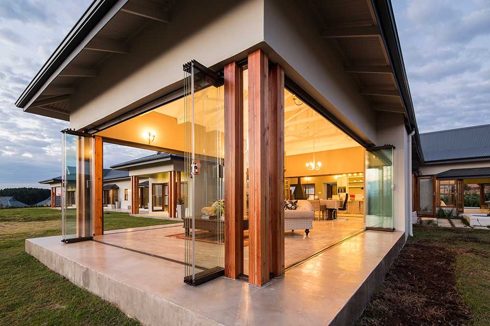 Cortinas de vidrio para lujosa villa – Zimbali, South Africa, AIRCLOS AIRCLOS Modern houses