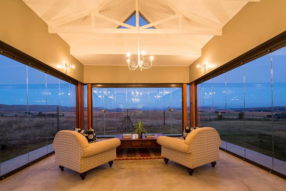 Cortinas de vidrio para lujosa villa – Zimbali, South Africa, AIRCLOS AIRCLOS Modern houses