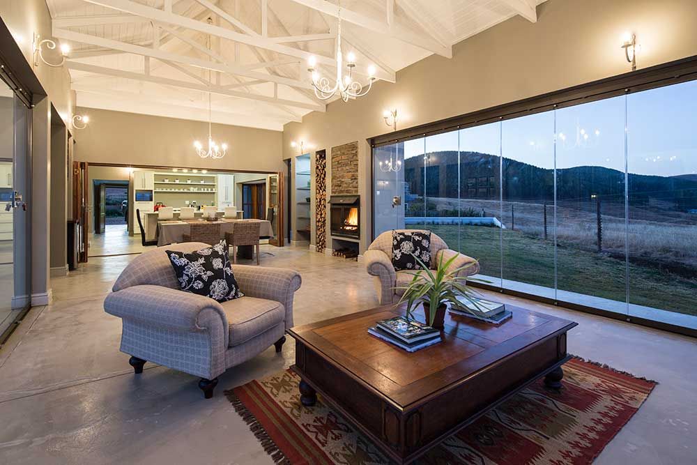 Cortinas de vidrio para lujosa villa – Zimbali, South Africa, AIRCLOS AIRCLOS منازل
