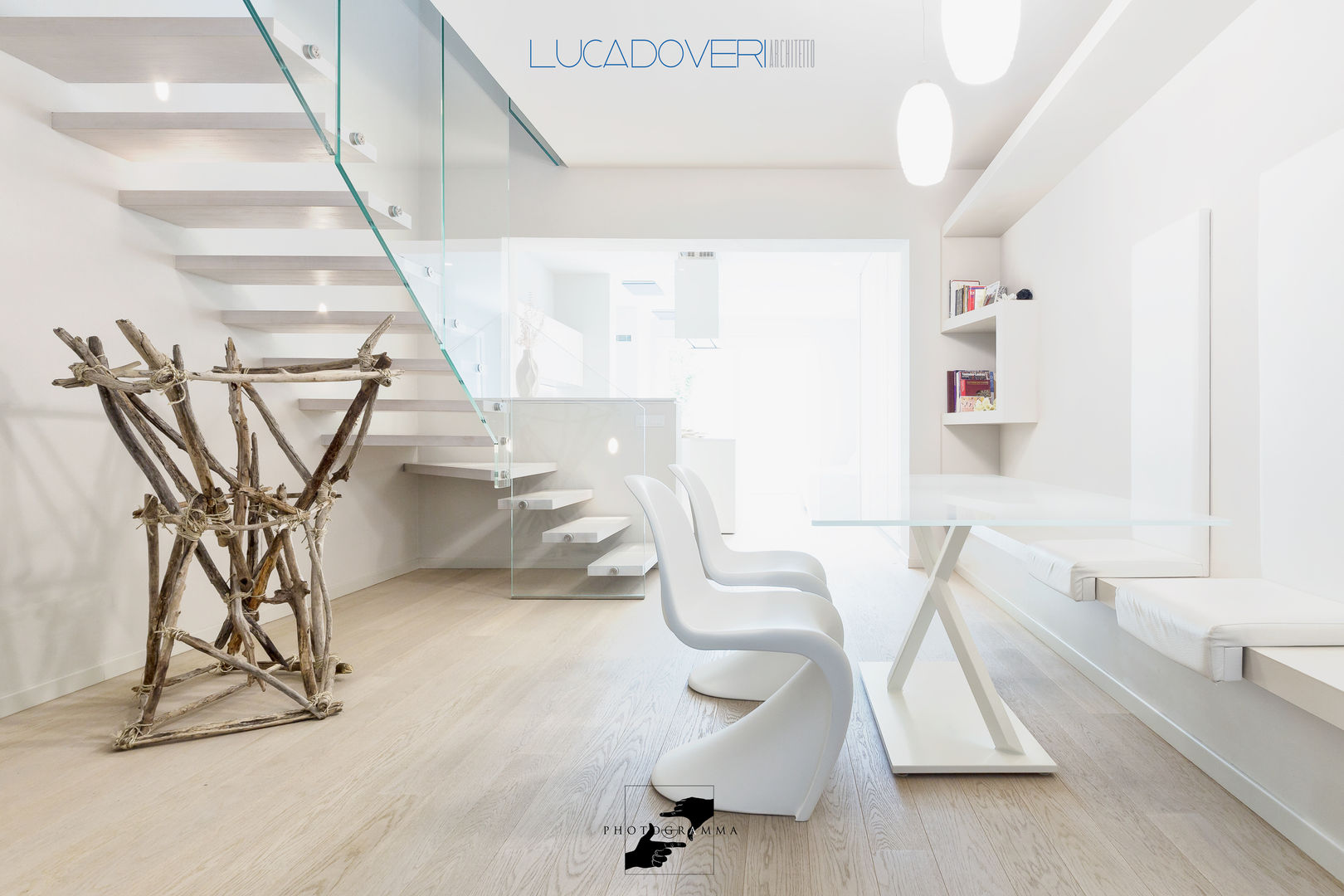 Casa Abbondandolo, Luca Doveri Architetto - Studio di Architettura Luca Doveri Architetto - Studio di Architettura Livings de estilo minimalista Gris