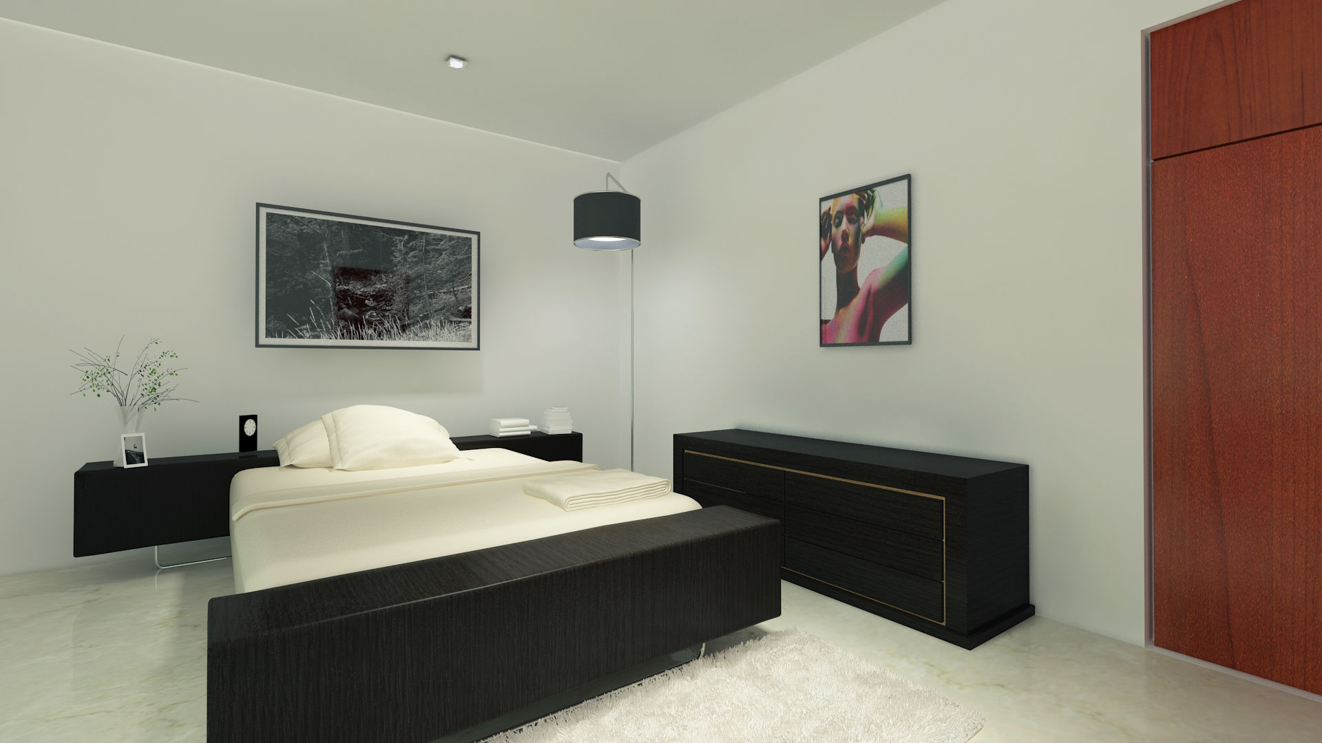 Renders Interiores, CouturierStudio CouturierStudio Modern style bedroom