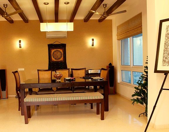 An apartment in Palm springs, Gurgaon, stonehenge designs stonehenge designs Modern living room