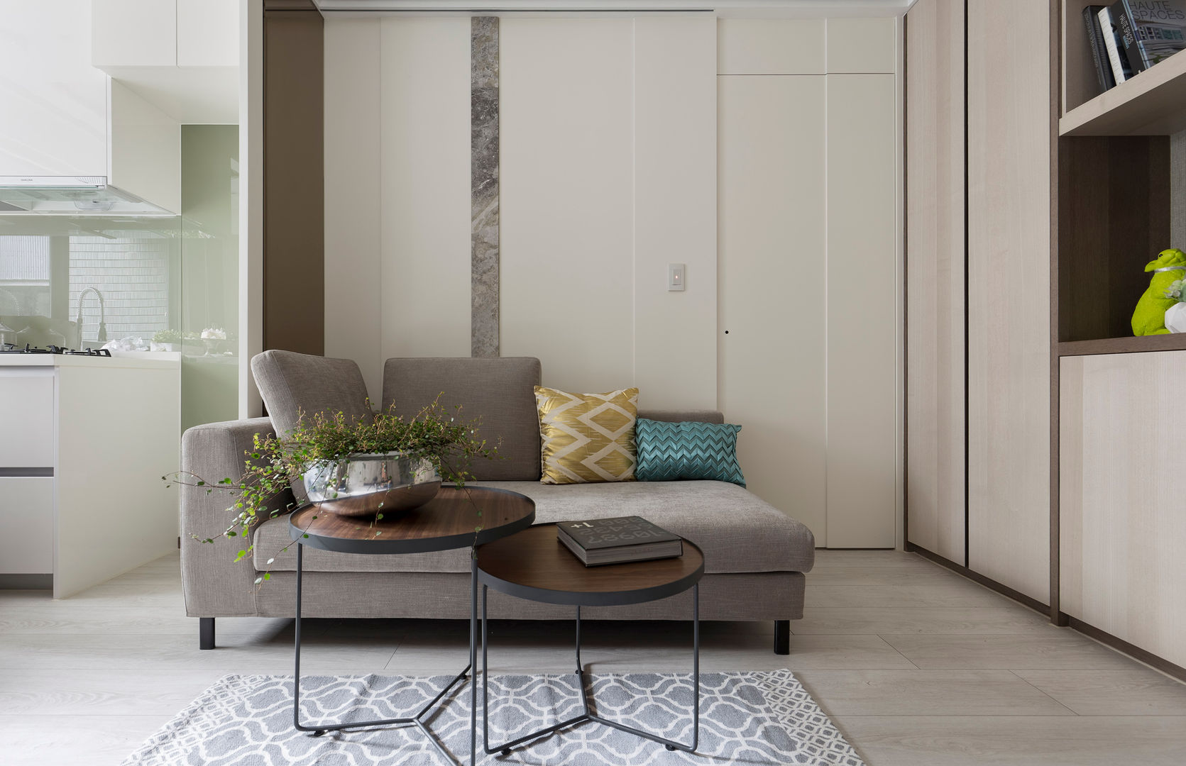私宅-綠溢, 思為設計 SW Design 思為設計 SW Design Scandinavian style living room