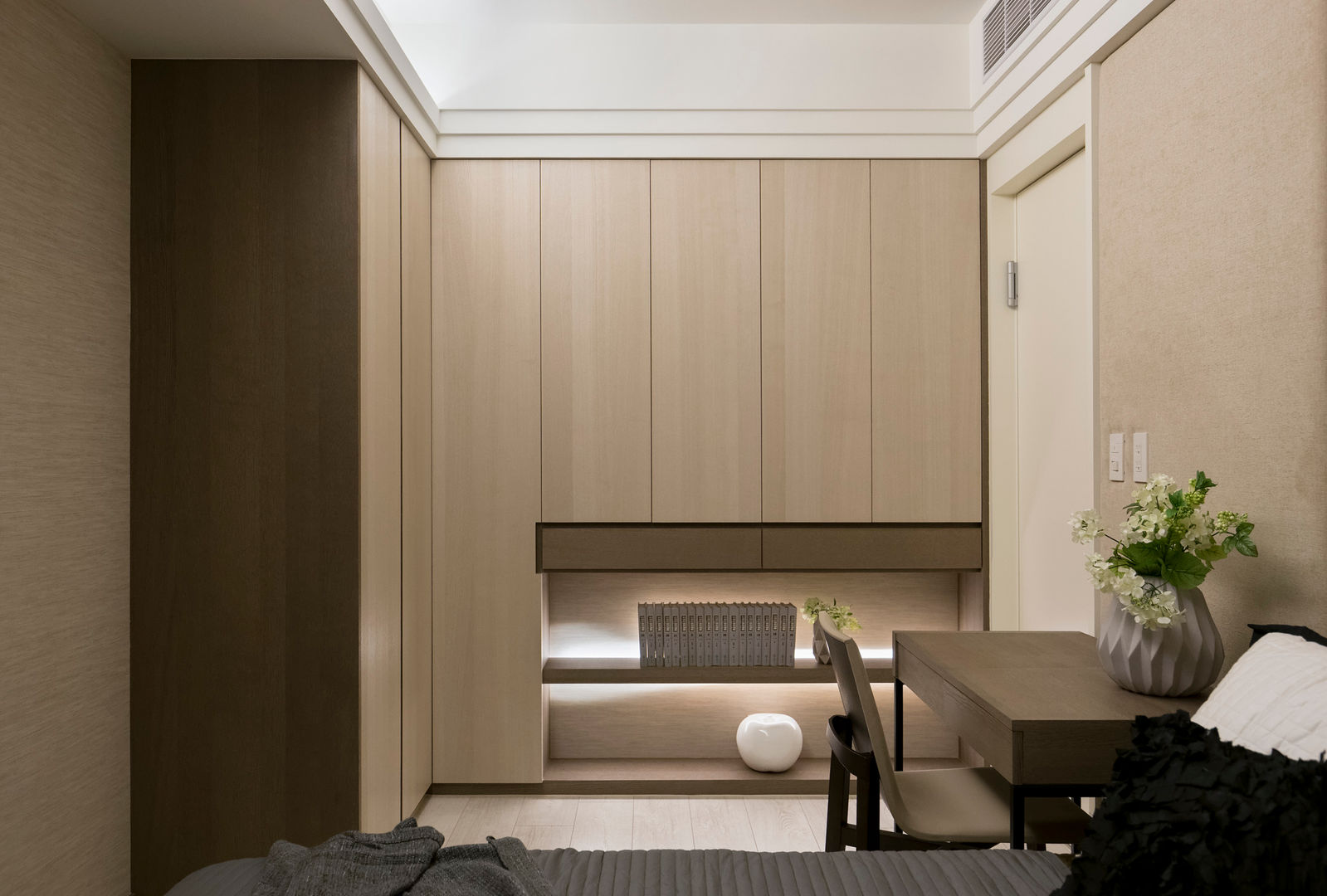 私宅-綠溢, 思為設計 SW Design 思為設計 SW Design Phòng ngủ phong cách Bắc Âu