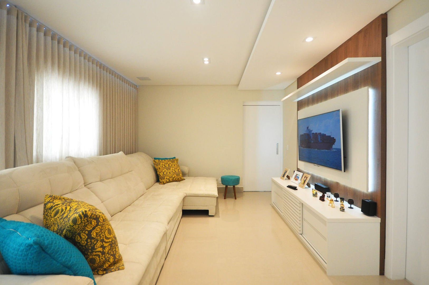 Apartamento São Caetano - 113M², Condecorar Arquitetura e Interiores Condecorar Arquitetura e Interiores Living room