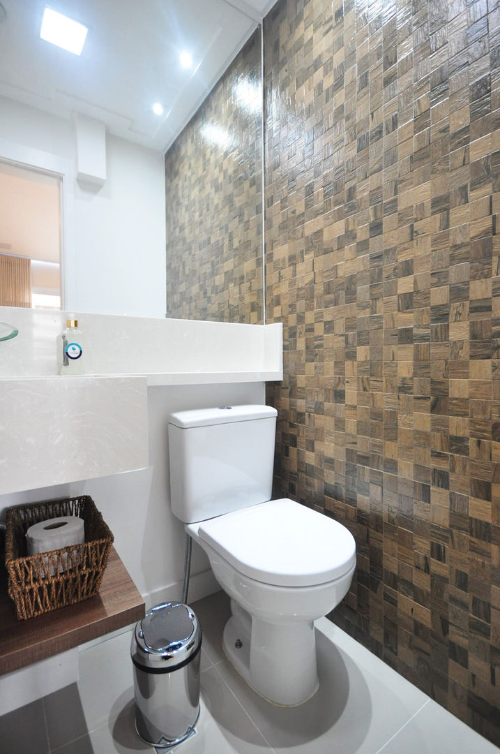 Apartamento São Caetano - 113M², Condecorar Arquitetura e Interiores Condecorar Arquitetura e Interiores Phòng tắm phong cách kinh điển