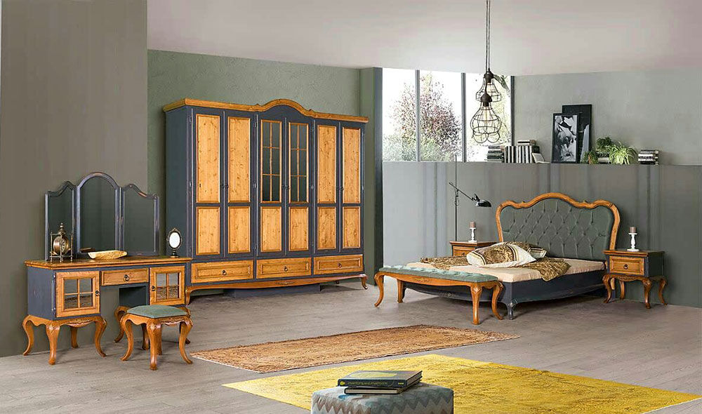Country yatak odası, CaddeYıldız furniture CaddeYıldız furniture Modern style bedroom Accessories & decoration