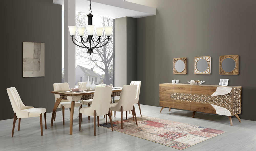 Modern Yemek Odası Takımı, CaddeYıldız furniture CaddeYıldız furniture Salas de jantar modernas Acessórios e decoração