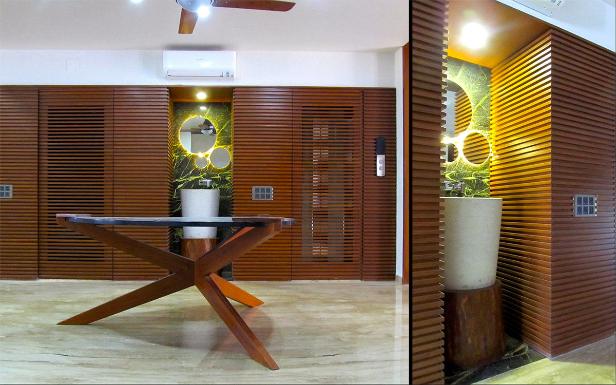 Interior of Rajesh Patel, Architects at Work Architects at Work Comedores de estilo moderno