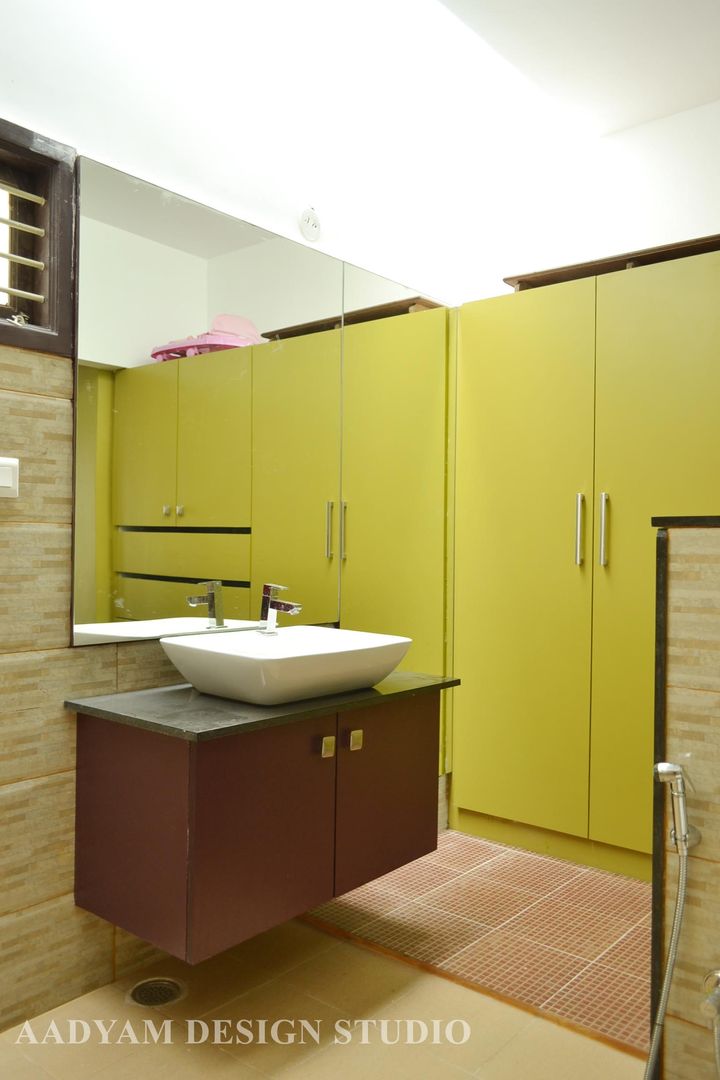 Staggered Cubes, Aadyam Design Studio Aadyam Design Studio Minimalist Banyo