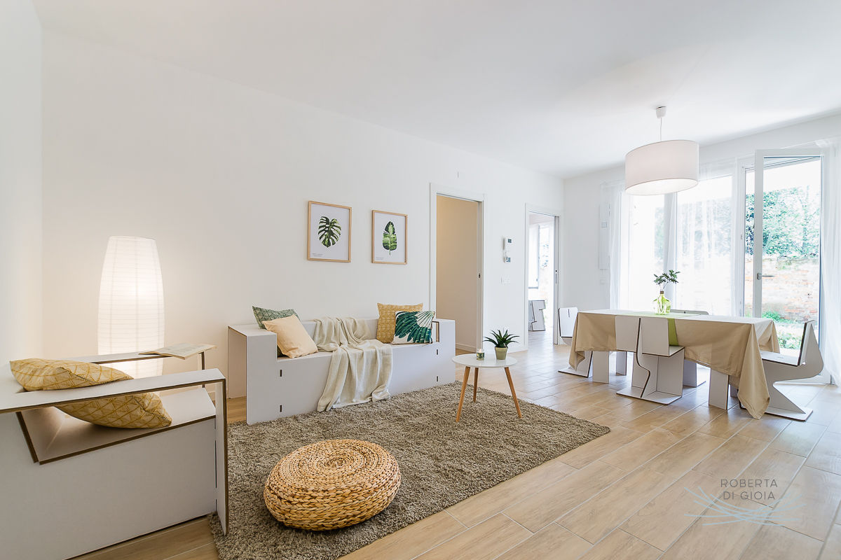 Appartamento campione in cantiere di Rho (MI), Home Staging & Dintorni Home Staging & Dintorni Living room