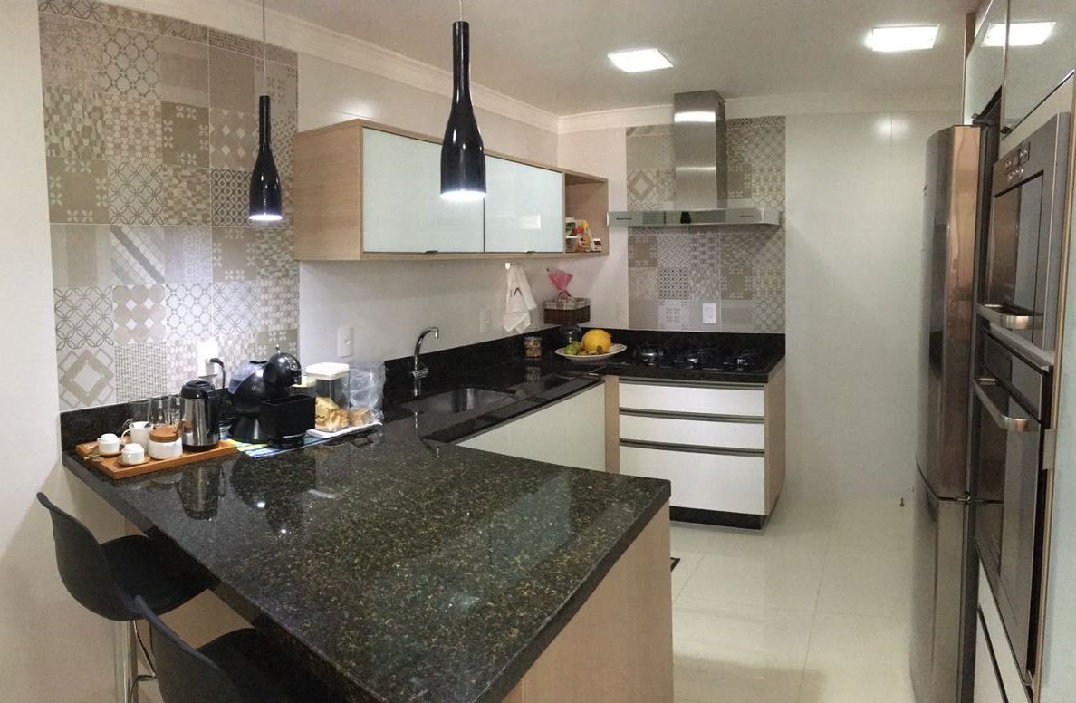 Cozinha Moderna e Funcional, Camila Danubia Arquitetura Camila Danubia Arquitetura 모던스타일 주방