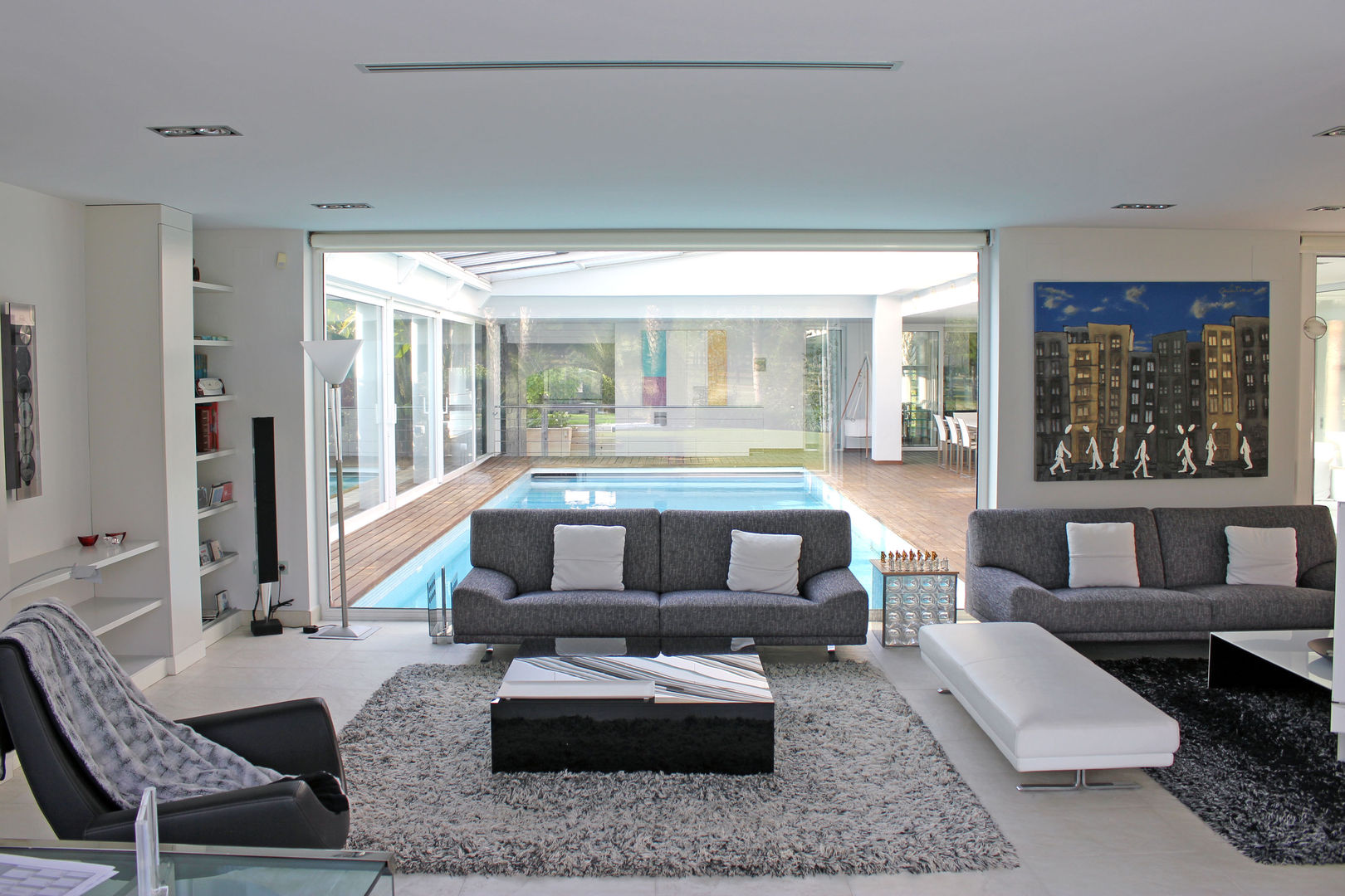 CASA EN EL GOLF, Aguilar Arquitectos Aguilar Arquitectos Modern living room