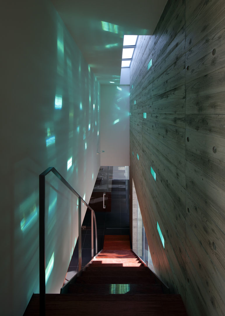 KaleidoscopeⅥ, 澤村昌彦建築設計事務所 澤村昌彦建築設計事務所 Modern Corridor, Hallway and Staircase