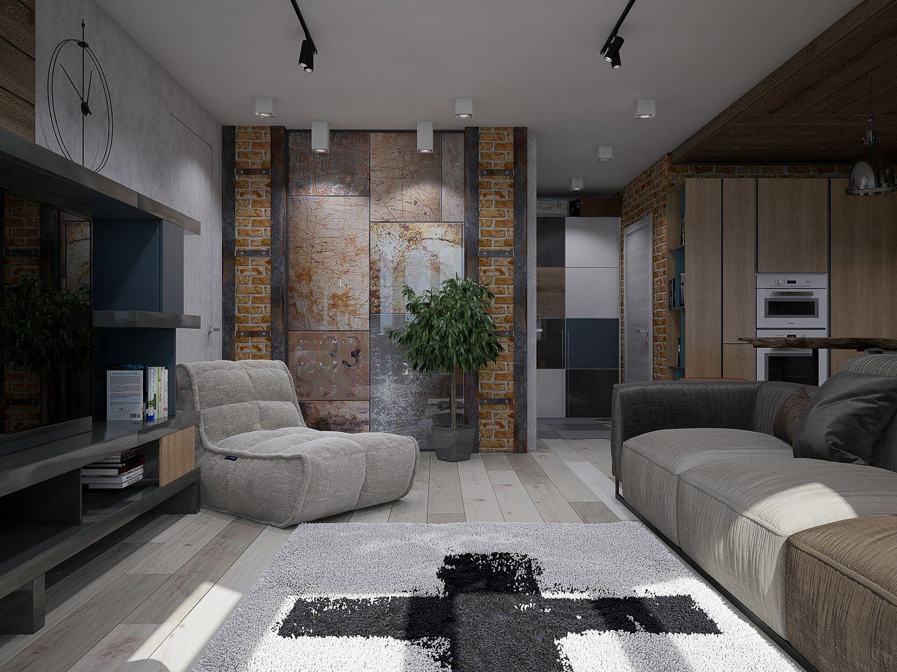 homify Industrial style living room