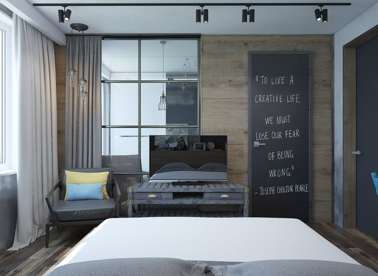 homify Industrial style bedroom