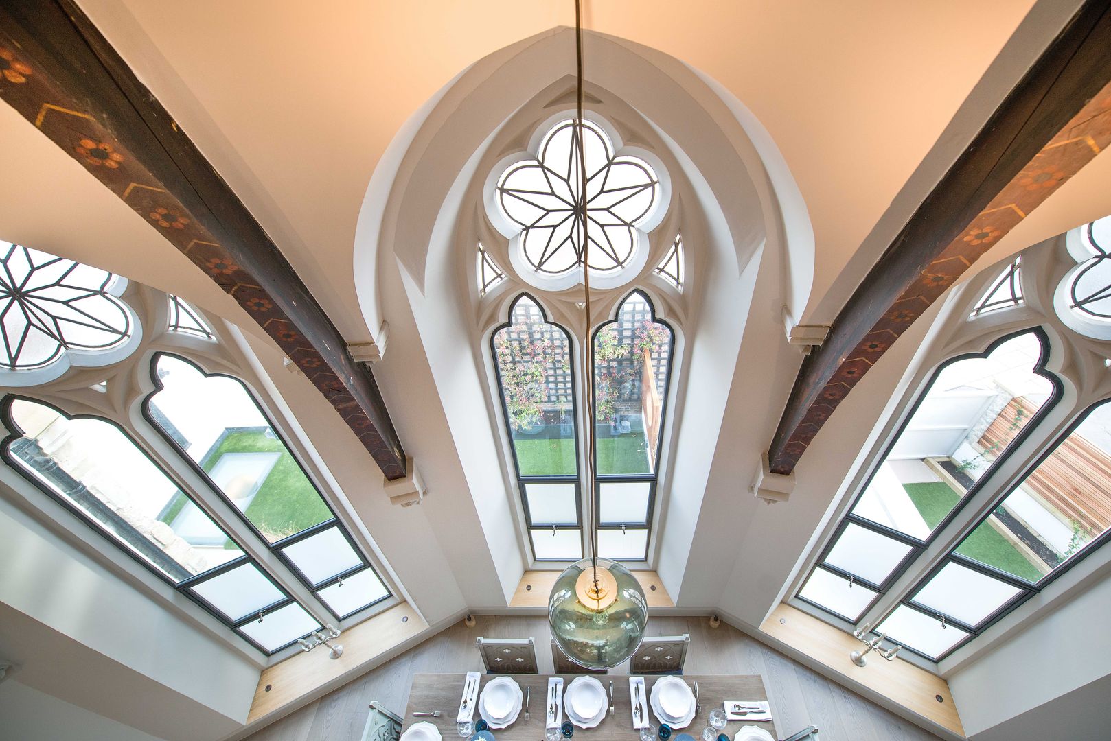 Steel Windows at The Sanctuary, Battersea, London, Clement Windows Group Clement Windows Group شبابيك