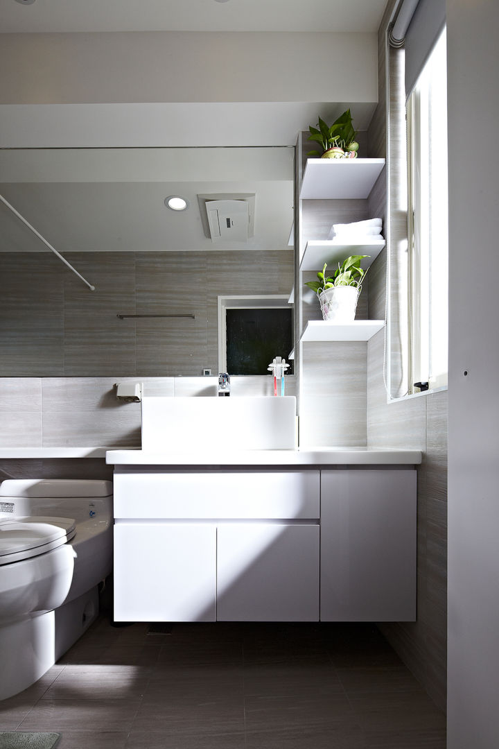 3F浴室 映荷空間設計 現代浴室設計點子、靈感&圖片 浴室