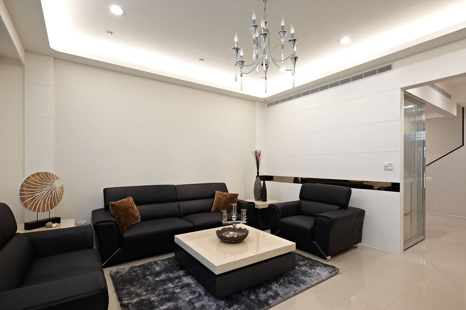 1F客廳 映荷空間設計 Modern living room