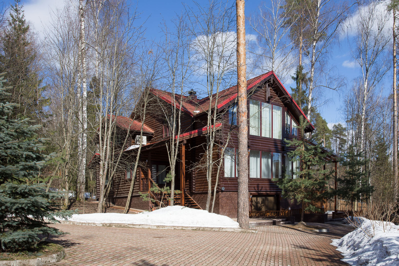 Дом с элементами шале , ARK BURO ARK BURO Casas de estilo rural Madera Acabado en madera