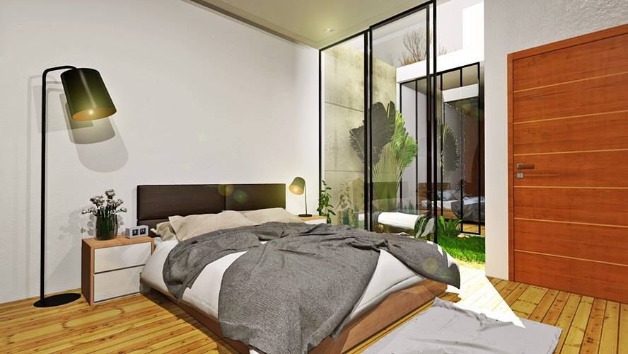 CASA VILLA MAGNA , Alan Rangel Arquitecto Alan Rangel Arquitecto Modern style bedroom Wood Wood effect