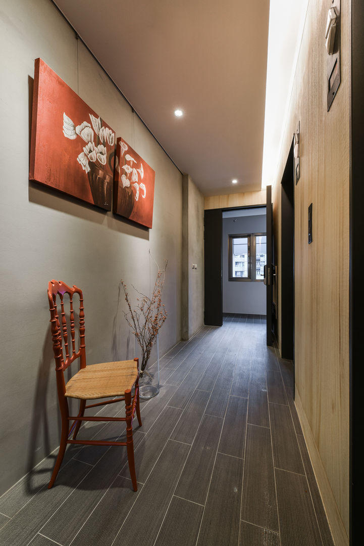星鑽, 參與室內設計有限公司 參與室內設計有限公司 Minimalist corridor, hallway & stairs