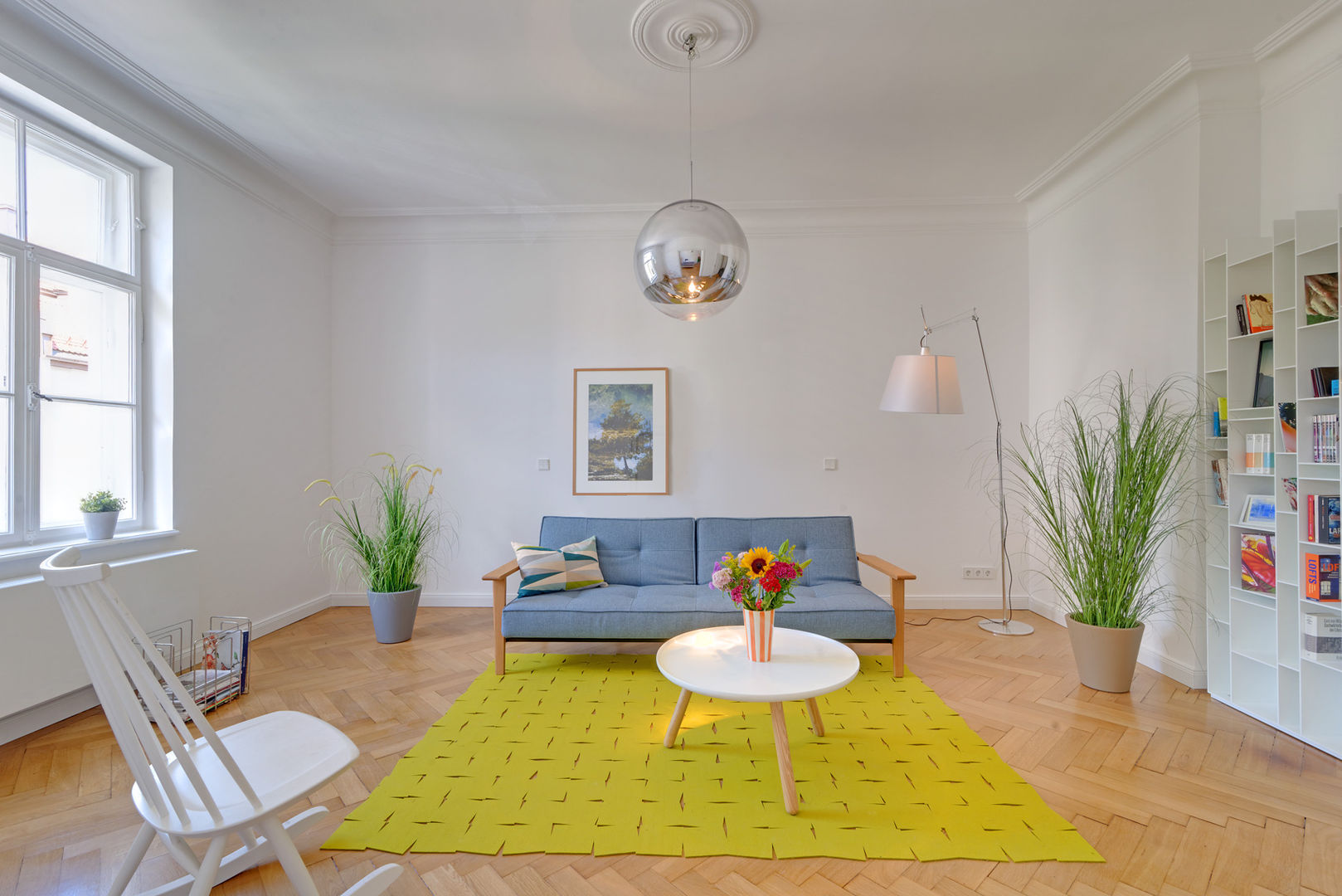 Sanierung Wohnung Schwabing, arcs architekten arcs architekten Klasik Oturma Odası