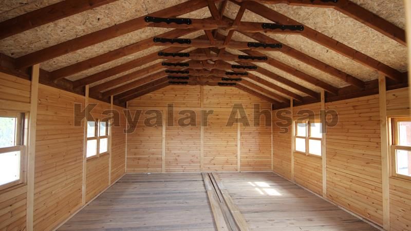 manufacture of wooden houses, KAYALAR AHŞAP KERESTE ÜRÜNLERİ KAYALAR AHŞAP KERESTE ÜRÜNLERİ Minimalistischer Garten