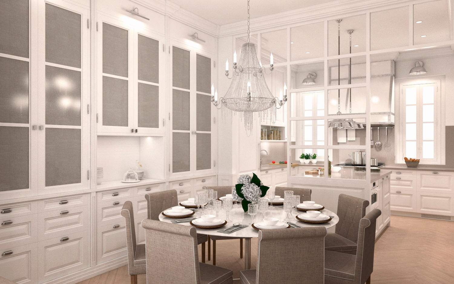 Residencial Jose Ortega y Gasset, DISIGHT DISIGHT Classic style dining room
