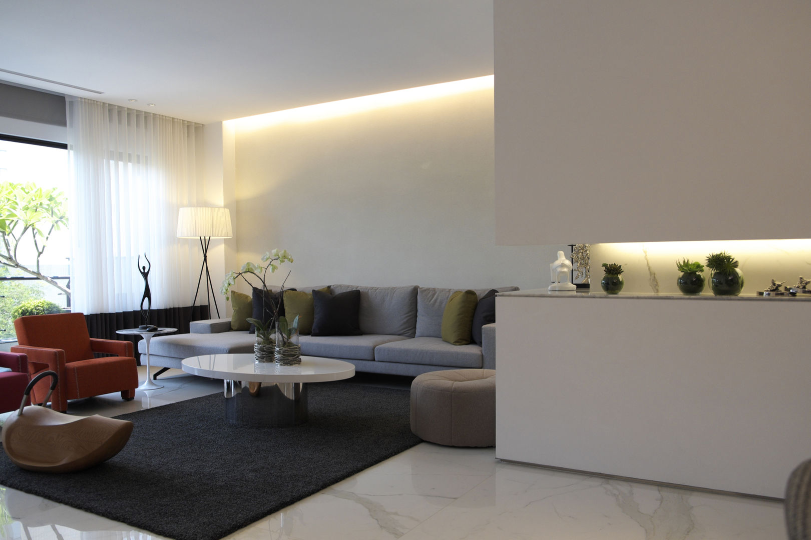 Light 加減0的生活美學, 構築設計 構築設計 Salas de estar modernas