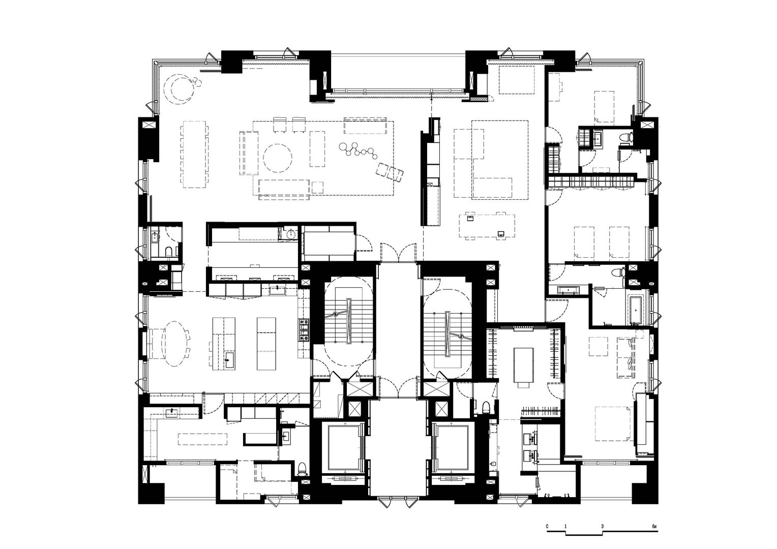 Kao Residence, 何侯設計 Ho + Hou Studio Architects 何侯設計 Ho + Hou Studio Architects Modern walls & floors
