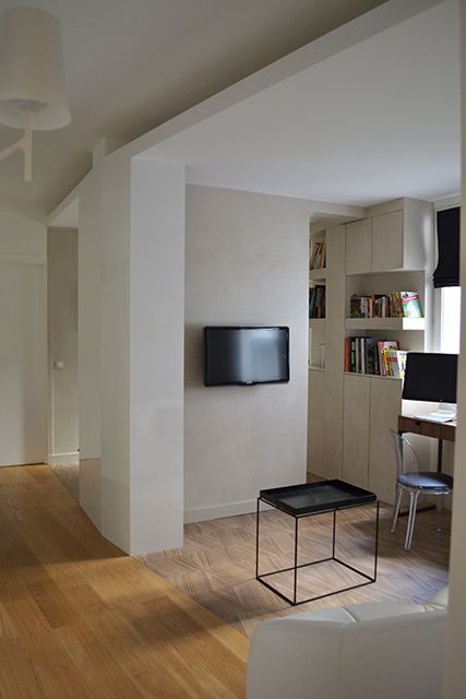 Avenue Junot, PARIS XVIII , lignedroite lignedroite Modern style media rooms