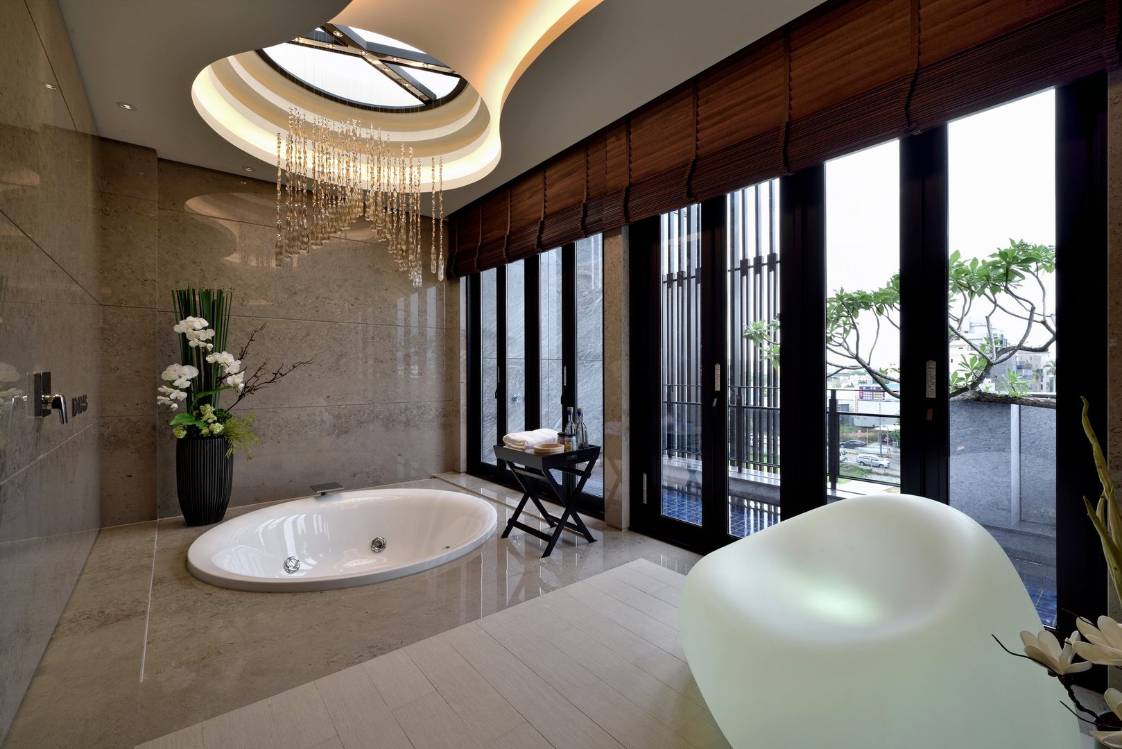 A cozy villa that enables you to escape life’s hustle!, 十邑設計 王勝正 Posamo Design 十邑設計 王勝正 Posamo Design Eclectic style bathrooms