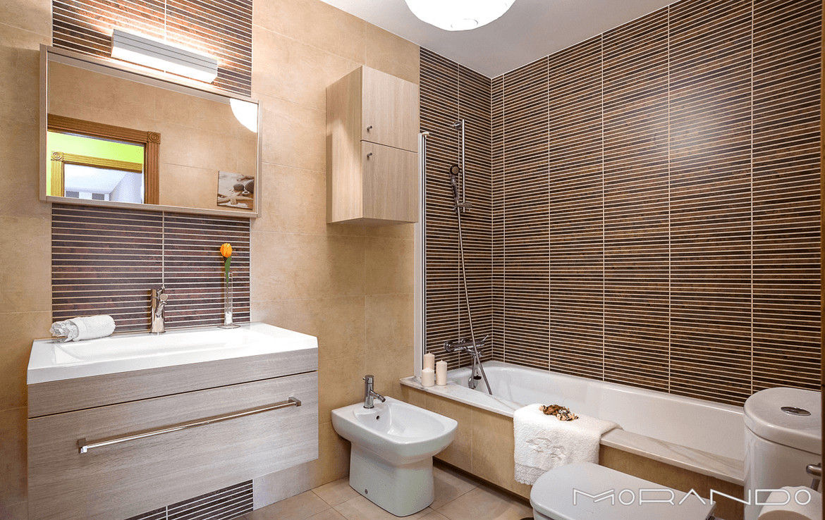 homify Salle de bain rustique