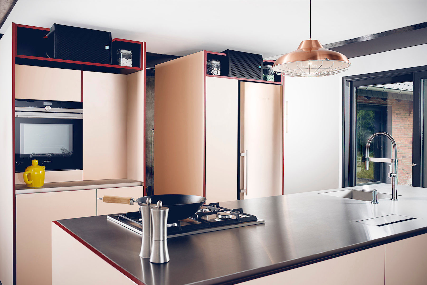 Multifunktionsküche eines Einfamilienhauses, hysenbergh GmbH | Raumkonzepte Duesseldorf hysenbergh GmbH | Raumkonzepte Duesseldorf Modern kitchen