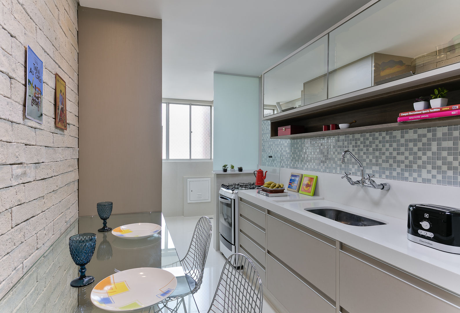 APARTAMENTO L.C., GrupoAE GrupoAE Modern Mutfak