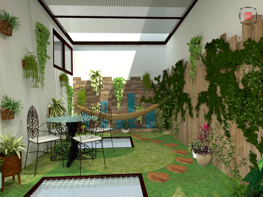 patio interior homify Jardines de estilo moderno